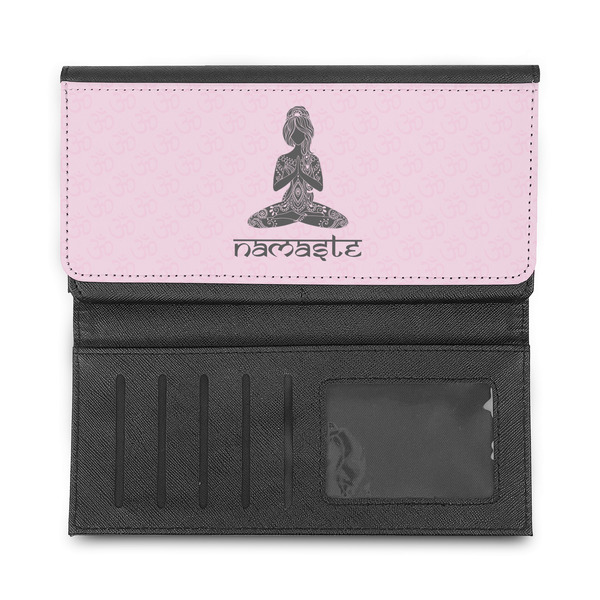 Lotus Pose Ladies Wallet - Half Way Open