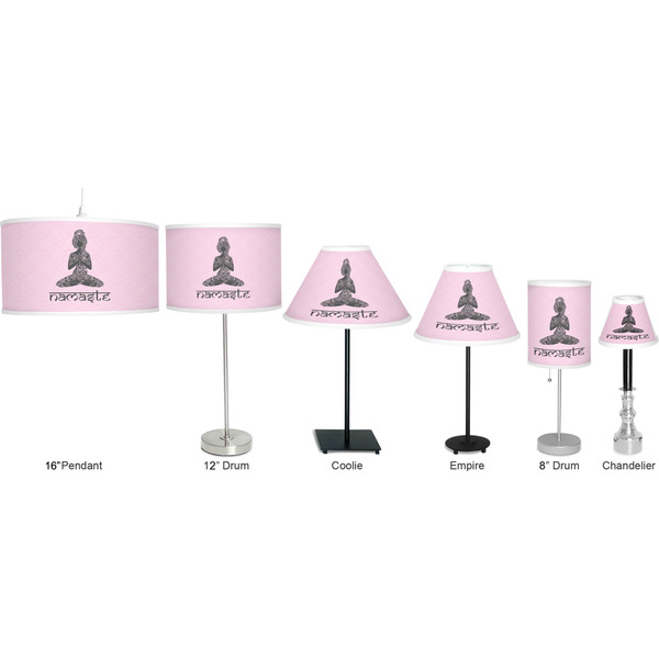 Lotus Pose Lamp Full View Size Comparison
