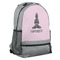 Lotus Pose Large Backpack - Gray - Angled View
