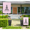 Lotus Pose Large Garden Flag - Single Sided