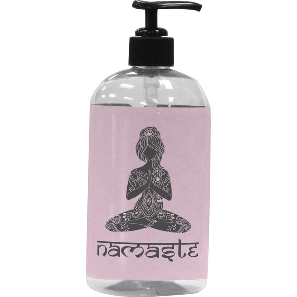 Custom Lotus Pose Plastic Soap / Lotion Dispenser (Personalized)