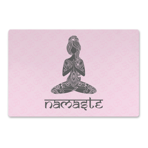 Custom Lotus Pose Large Rectangle Car Magnet