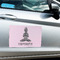 Lotus Pose Large Rectangle Car Magnets- In Context