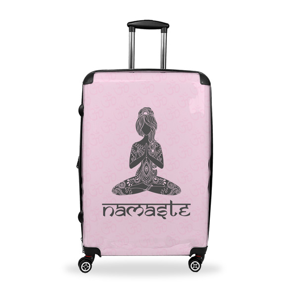 Custom Lotus Pose Suitcase - 28" Large - Checked