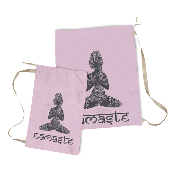 Lotus Pose Laundry Bag - Both Bags