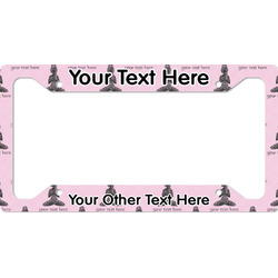 Lotus Pose License Plate Frame - Style A