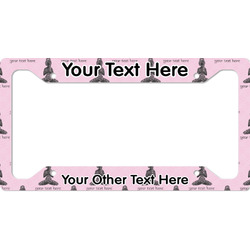 Lotus Pose License Plate Frame