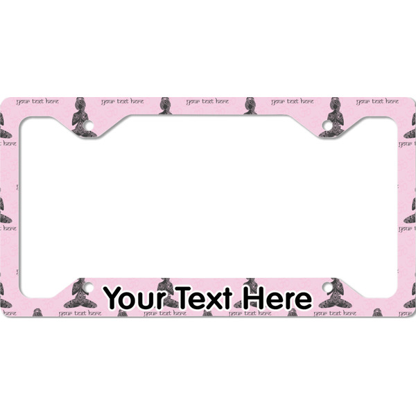 Lotus Pose License Plate Frame - Style C