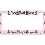 Lotus Pose License Plate Frame - Style B
