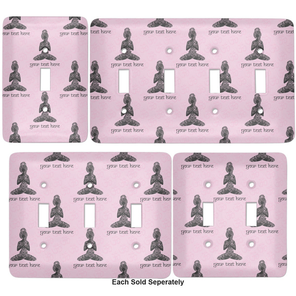Lotus Pose Light Switch Covers all sizes