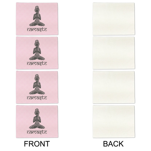 Lotus Pose Linen Placemat - APPROVAL Set of 4 (single sided)