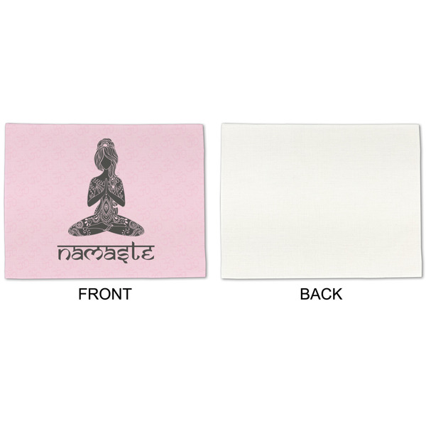 Lotus Pose Linen Placemat - APPROVAL Single (single sided)