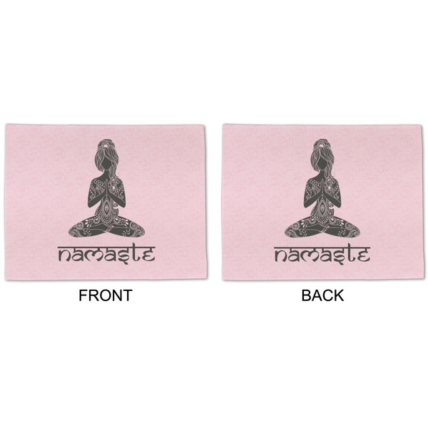Lotus Pose Linen Placemat - APPROVAL (double sided)