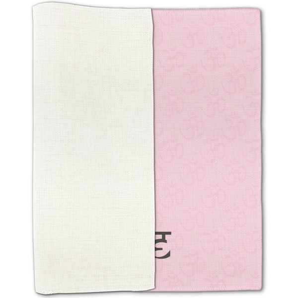 Lotus Pose Linen Placemat - Folded Half