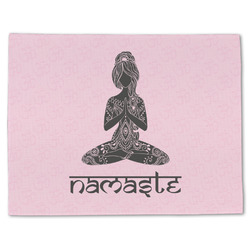 Lotus Pose Single-Sided Linen Placemat - Single