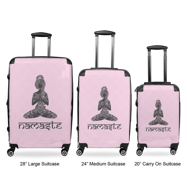 Lotus Pose Luggage Bags all sizes - With Handle