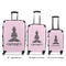 Lotus Pose Luggage Bags all sizes - With Handle