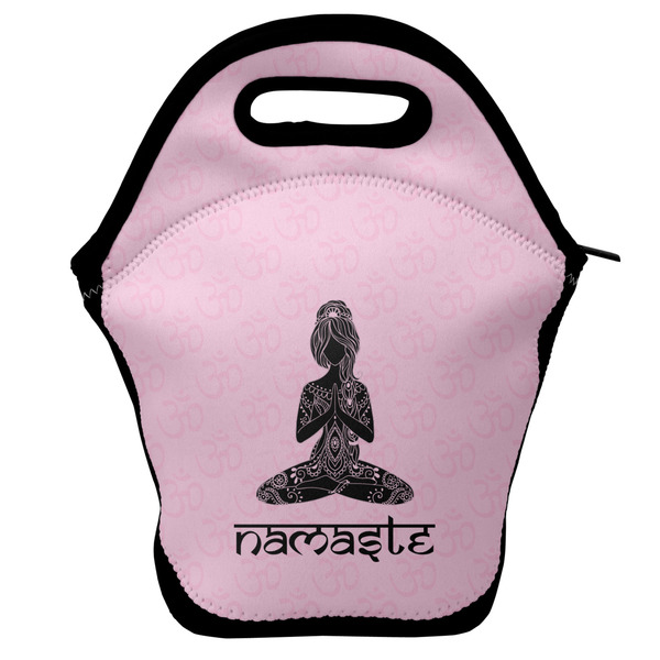 Custom Lotus Pose Lunch Bag