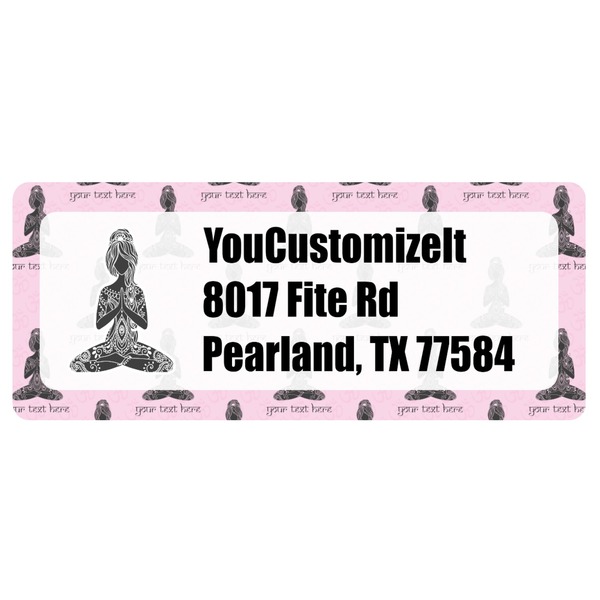 Custom Lotus Pose Return Address Labels (Personalized)