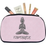 Lotus Pose Makeup / Cosmetic Bag - Medium (Personalized)