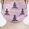 Lotus Pose Mask - Pleated (new) Front View on Girl