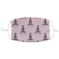 Lotus Pose Adult Cloth Face Mask - XLarge (Personalized)