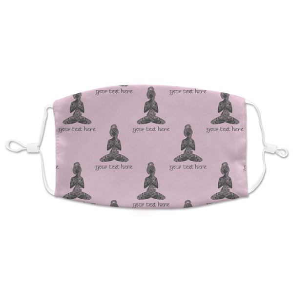Custom Lotus Pose Adult Cloth Face Mask - XLarge (Personalized)