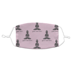 Lotus Pose Adult Cloth Face Mask (Personalized)