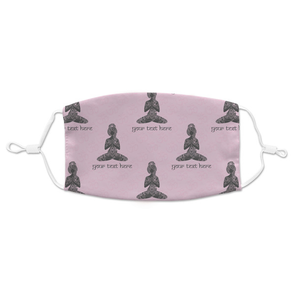 Custom Lotus Pose Adult Cloth Face Mask - Standard (Personalized)