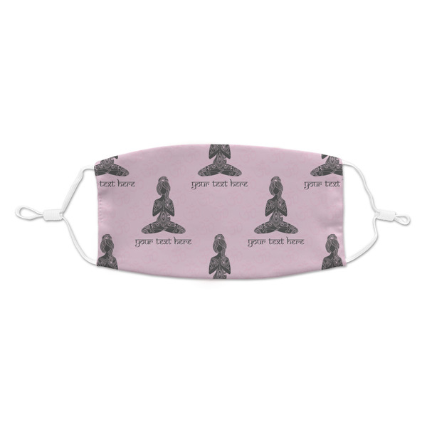 Custom Lotus Pose Kid's Cloth Face Mask - Standard (Personalized)