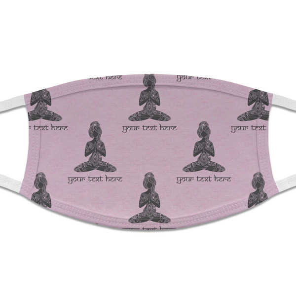Custom Lotus Pose Cloth Face Mask (T-Shirt Fabric) (Personalized)