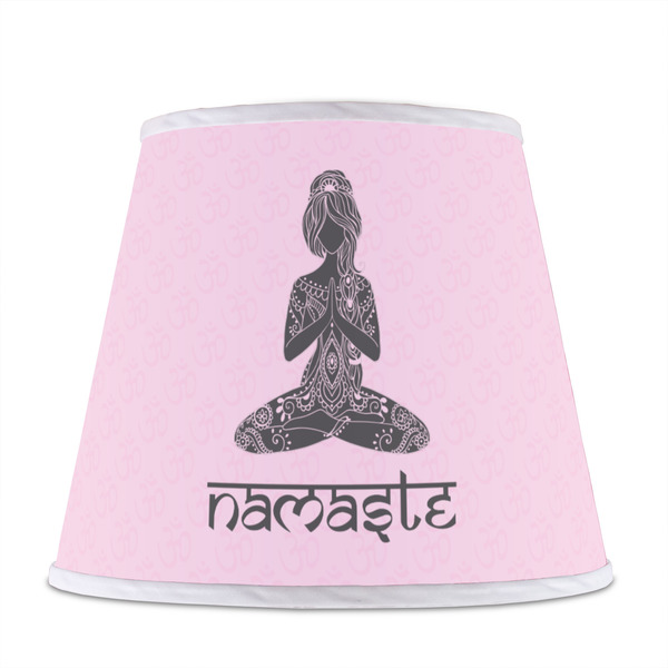 Lotus Pose Poly Film Empire Lampshade - Front View