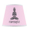 Lotus Pose Poly Film Empire Lampshade - Front View