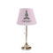 Lotus Pose Poly Film Empire Lampshade - On Stand