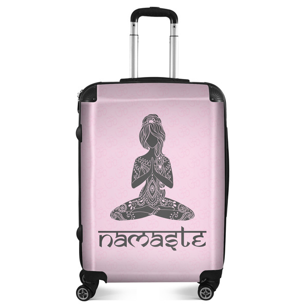 Custom Lotus Pose Suitcase - 24" Medium - Checked