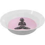 Lotus Pose Melamine Bowl - 12 oz (Personalized)