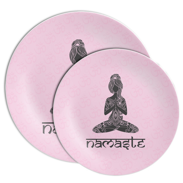 Lotus Pose Melamine Plates - PARENT/MAIN