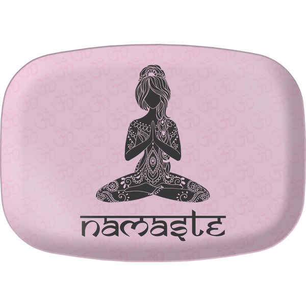 Custom Lotus Pose Melamine Platter (Personalized)