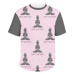 Lotus Pose Men's Crew T-Shirt - Medium (Personalized)