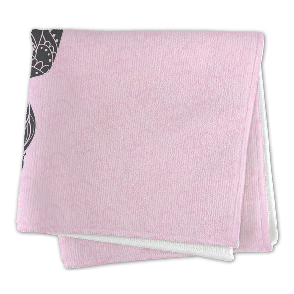 Lotus Pose Microfiber Dish Rag - FOLDED (square)