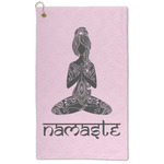 Lotus Pose Microfiber Golf Towel