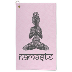 Lotus Pose Microfiber Golf Towel