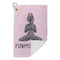 Lotus Pose Microfiber Golf Towels Small - FRONT FOLDED