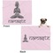 Lotus Pose Microfleece Dog Blanket - Large- Front & Back