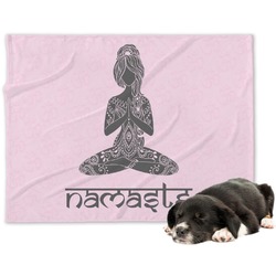 Lotus Pose Dog Blanket (Personalized)
