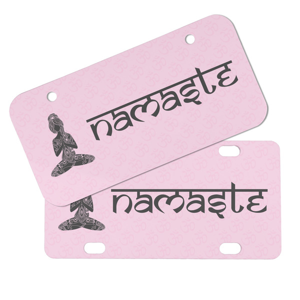 Lotus Pose Mini License Plates - MAIN (4 and 2 Holes)