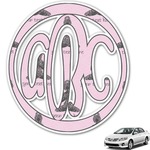 Lotus Pose Monogram Car Decal (Personalized)