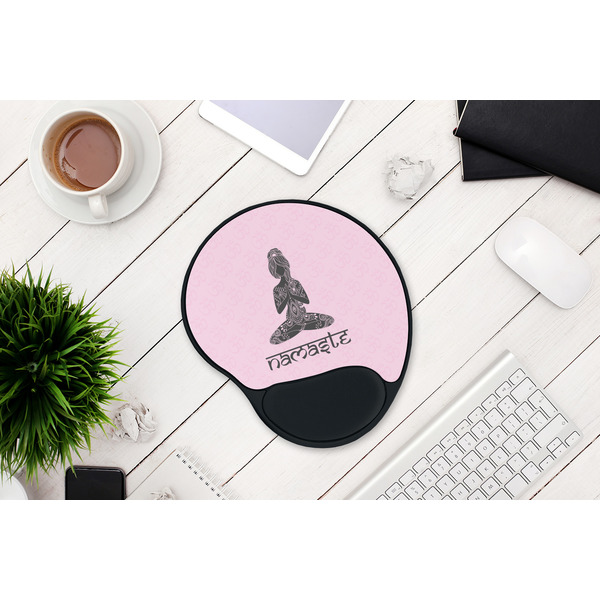 Lotus Pose Mouse Pad with Wrist Rest - LIFESYTLE 1