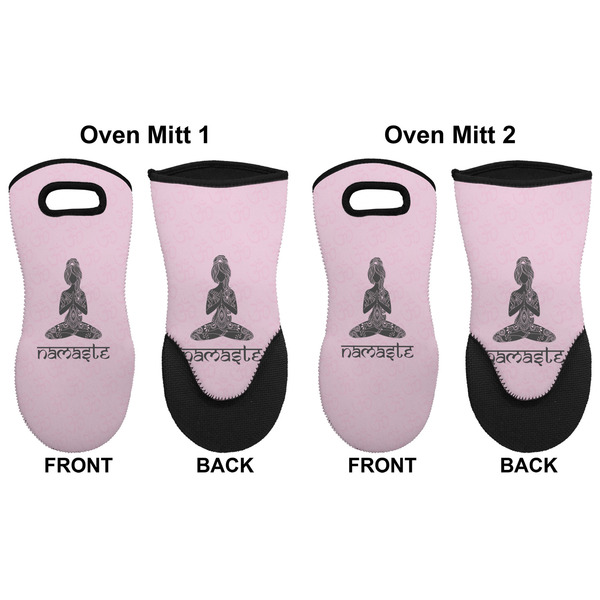 Lotus Pose Neoprene Oven Mitt - Set of 2 - Approval