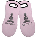 Lotus Pose Neoprene Oven Mitts - Set of 2